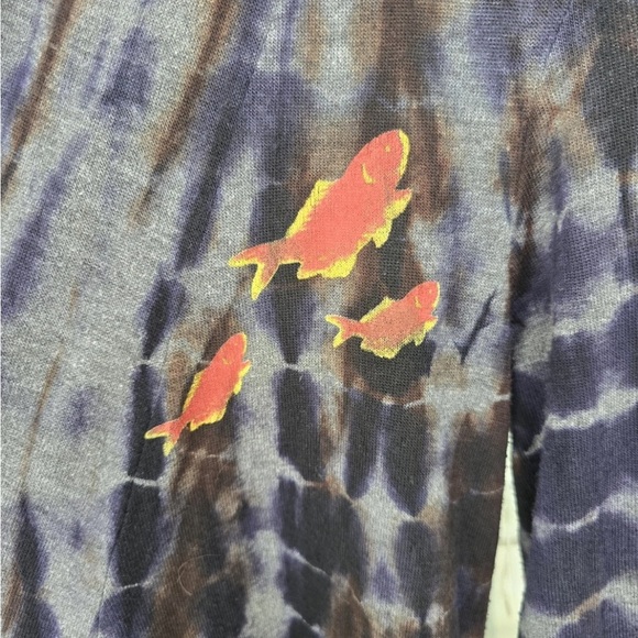 VTG Citron Cardigan Size Large Women Tie Dye Open Front Artsy Bohomeim Y2k - Picture 8 of 16